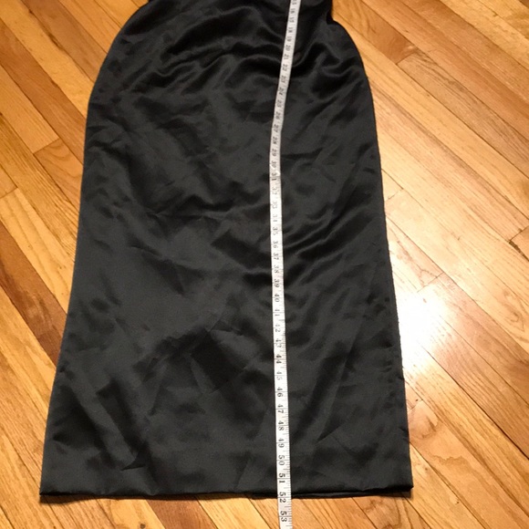 Vera Wang Satin off shoulder Vintage Pencil Formal Evening Retro whimsygoth - Picture 10 of 10